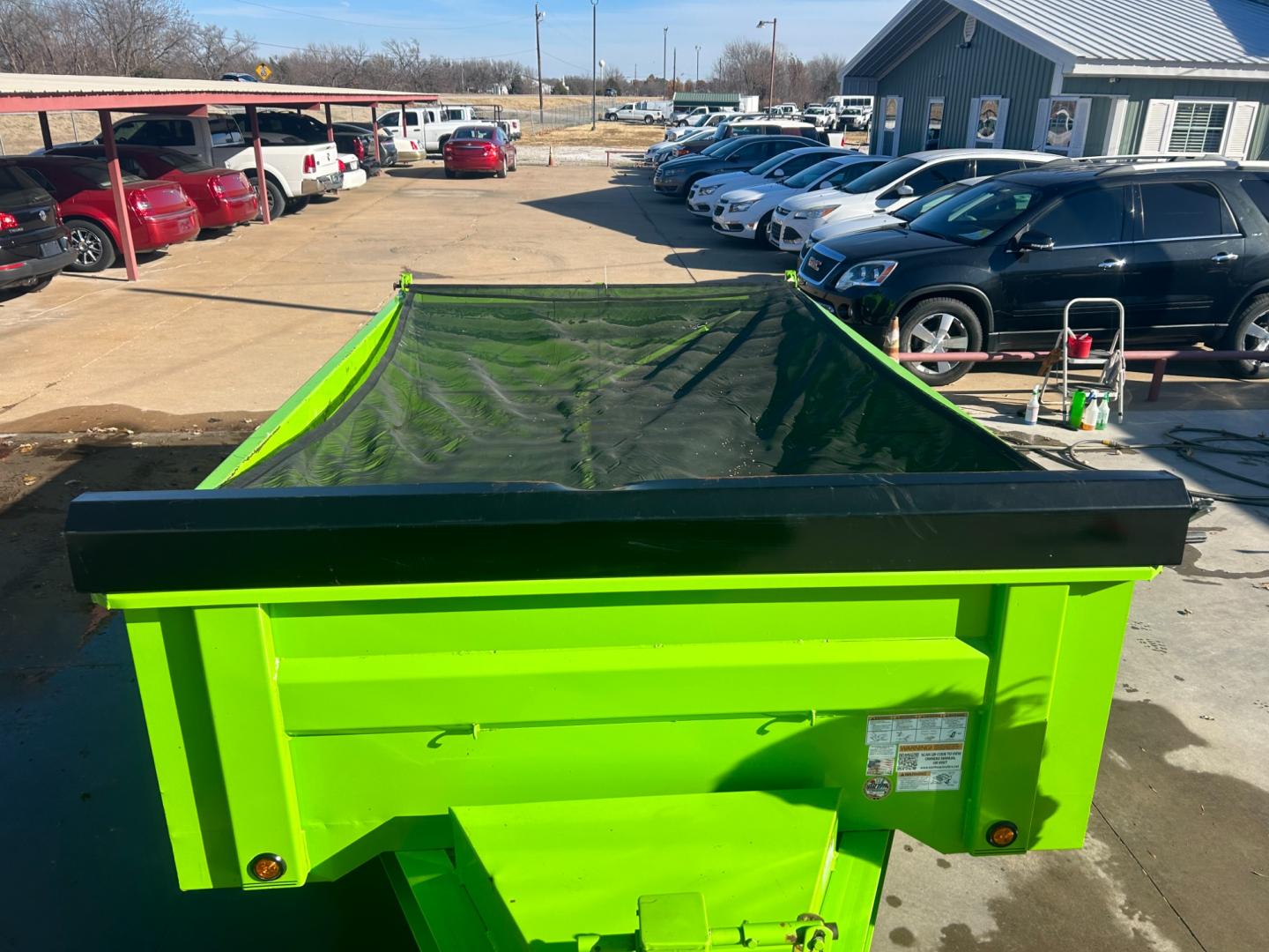 2023 GREEN /BLACK EAST TEXAS TRAILER DUMPBED DUMP (58SBD1229PE) , located at 17760 Hwy 62, Morris, OK, 74445, 35.609104, -95.877060 - Photo#3